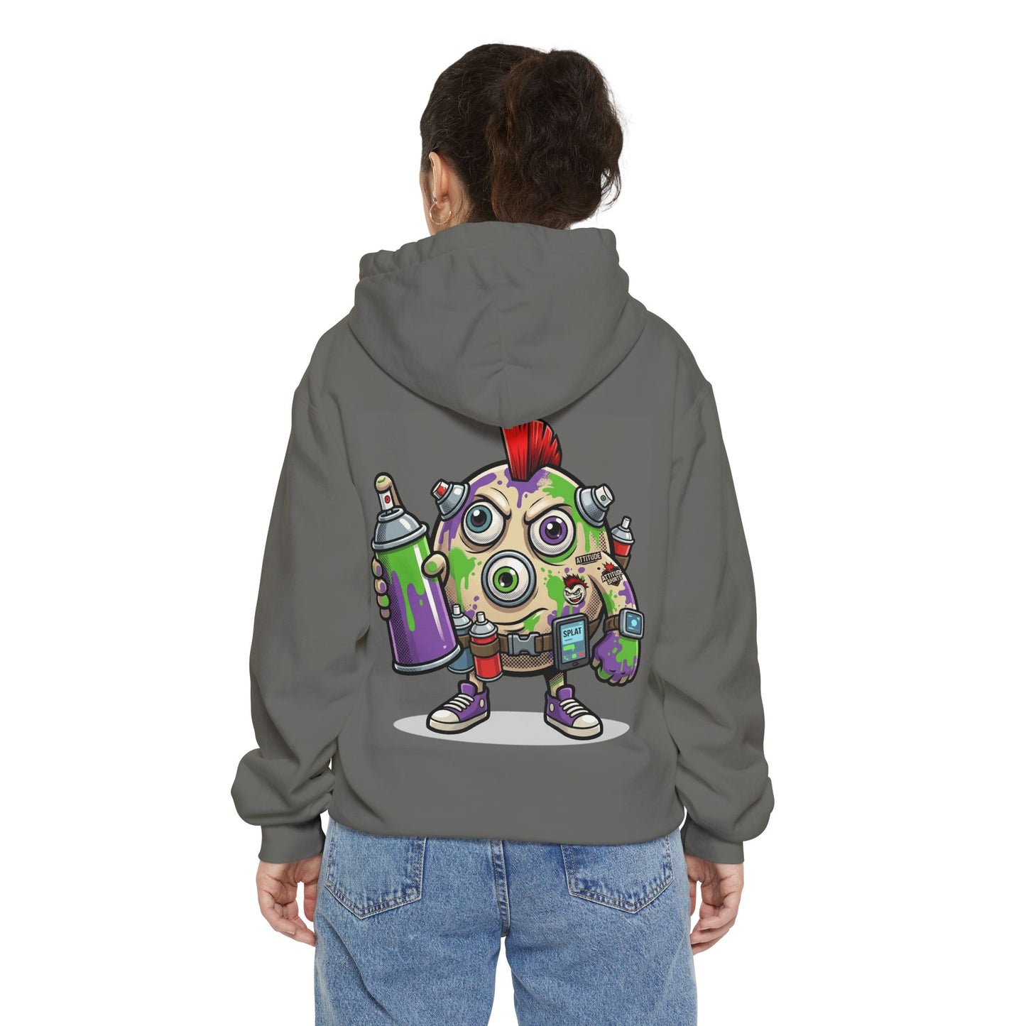 "Graffiti" Garment-Dyed Hoodie