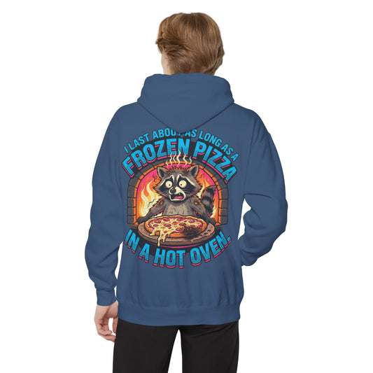 Color: True Navy | Frozen Pizza in a Hot Oven Garment-Dyed Hoodie