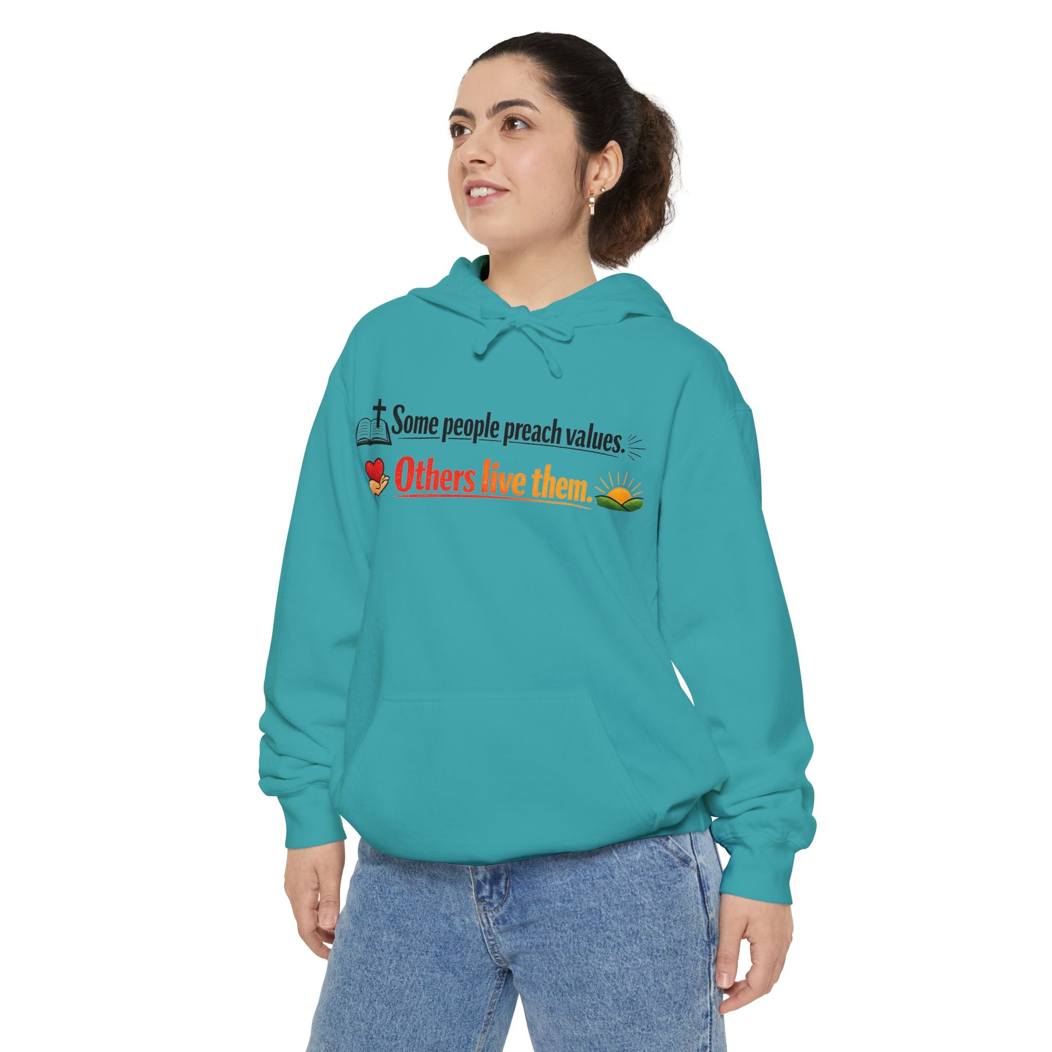 Actually Live It | Garment-Dyed Hoodie — AttitudeShirts