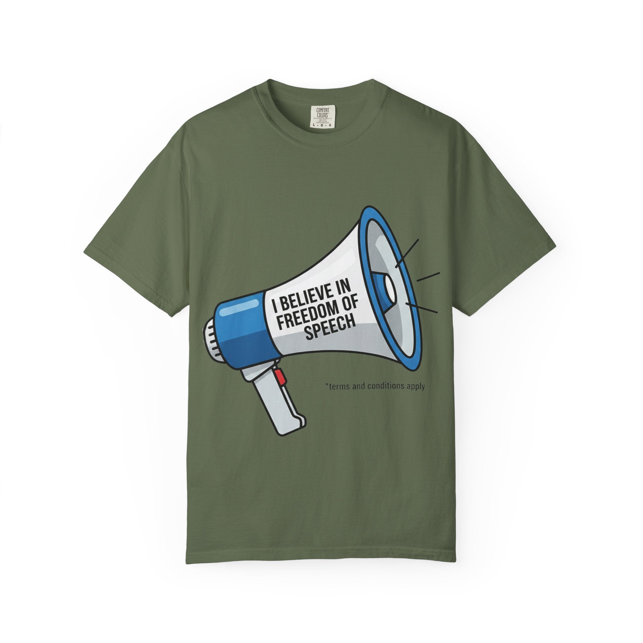 "Freedom of Speech" Unisex Garment-Dyed T-shirt