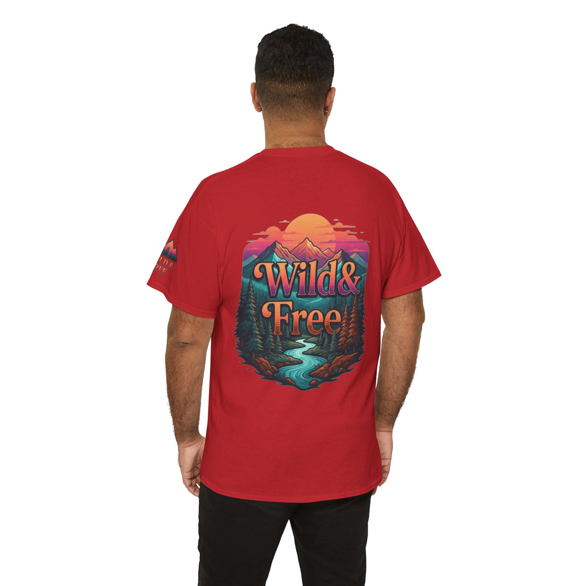 Color: Red | Wild & Free Premium Graphic Tee