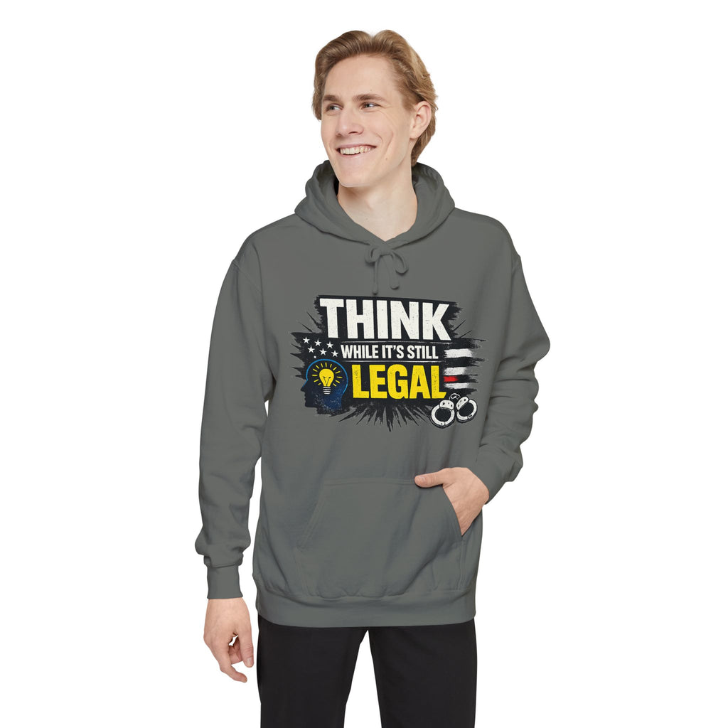 Thought Criminal | Garment-Dyed Hoodie — AttitudeShirts
