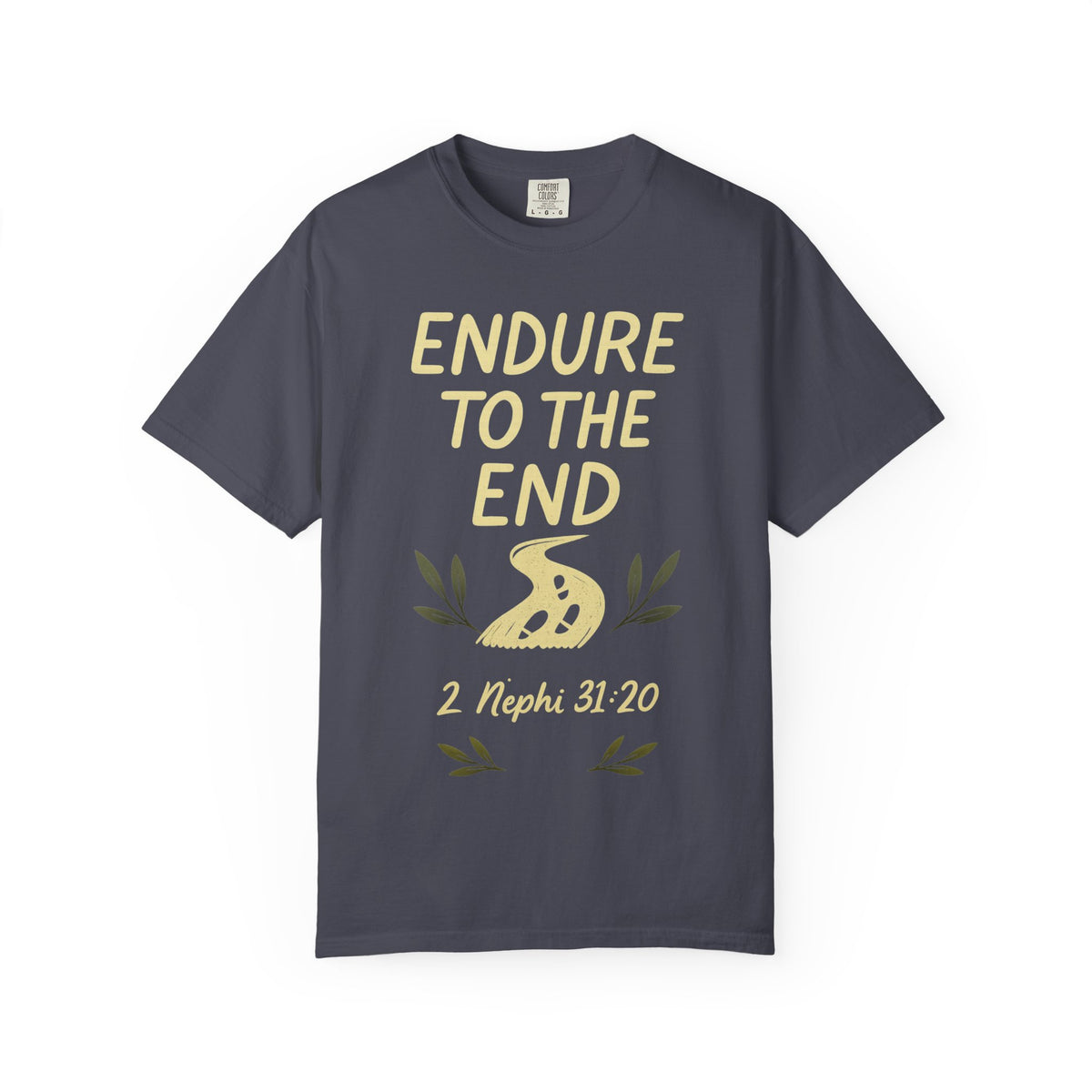 Color: Navy | Endure to the End Unisex Garment-Dyed T-shirt