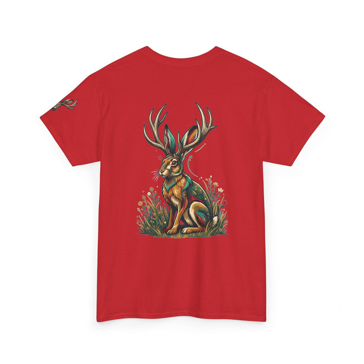 Color: Red | Jackalope (American Folklore) Premium Graphic Tee