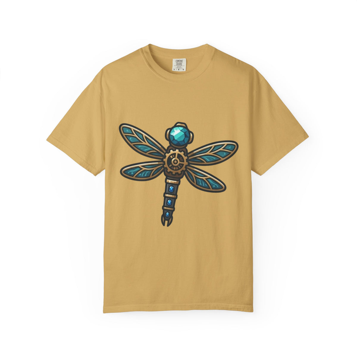 Color: Mustard | Dragonfly Unisex Garment-Dyed Tee