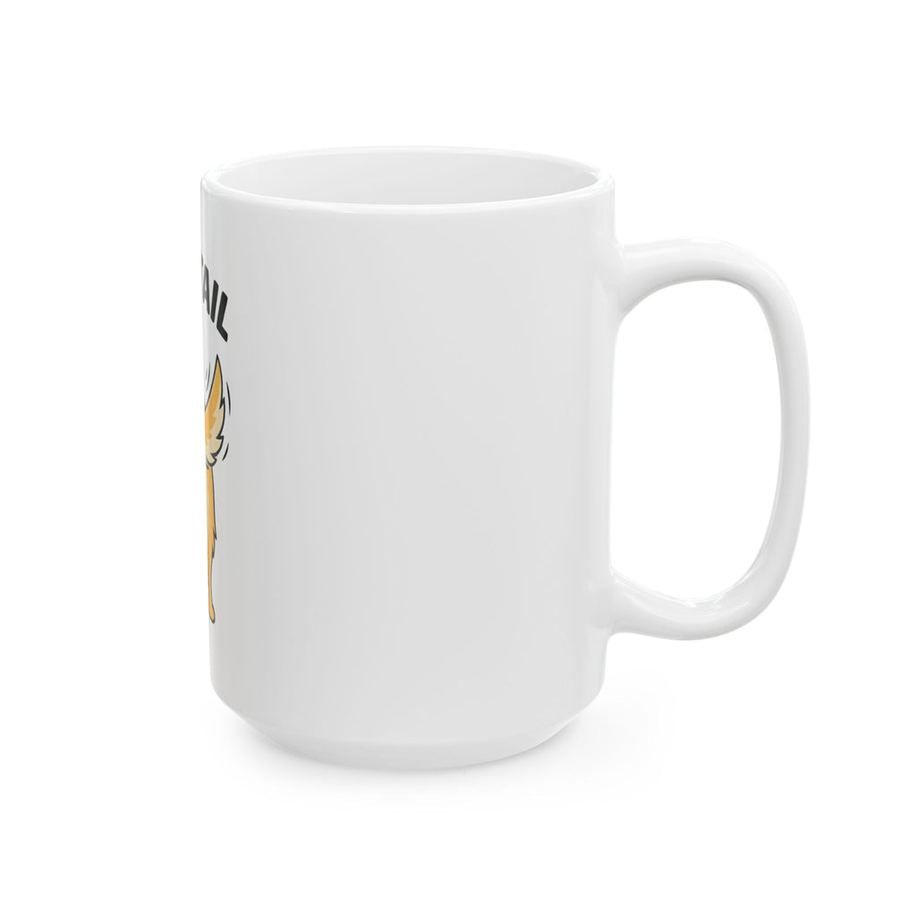 "Nice Tail" White Ceramic Mug