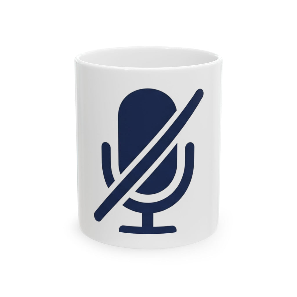 "I'm Sorry I Was On Mute" White Ceramic Mug — Graphic