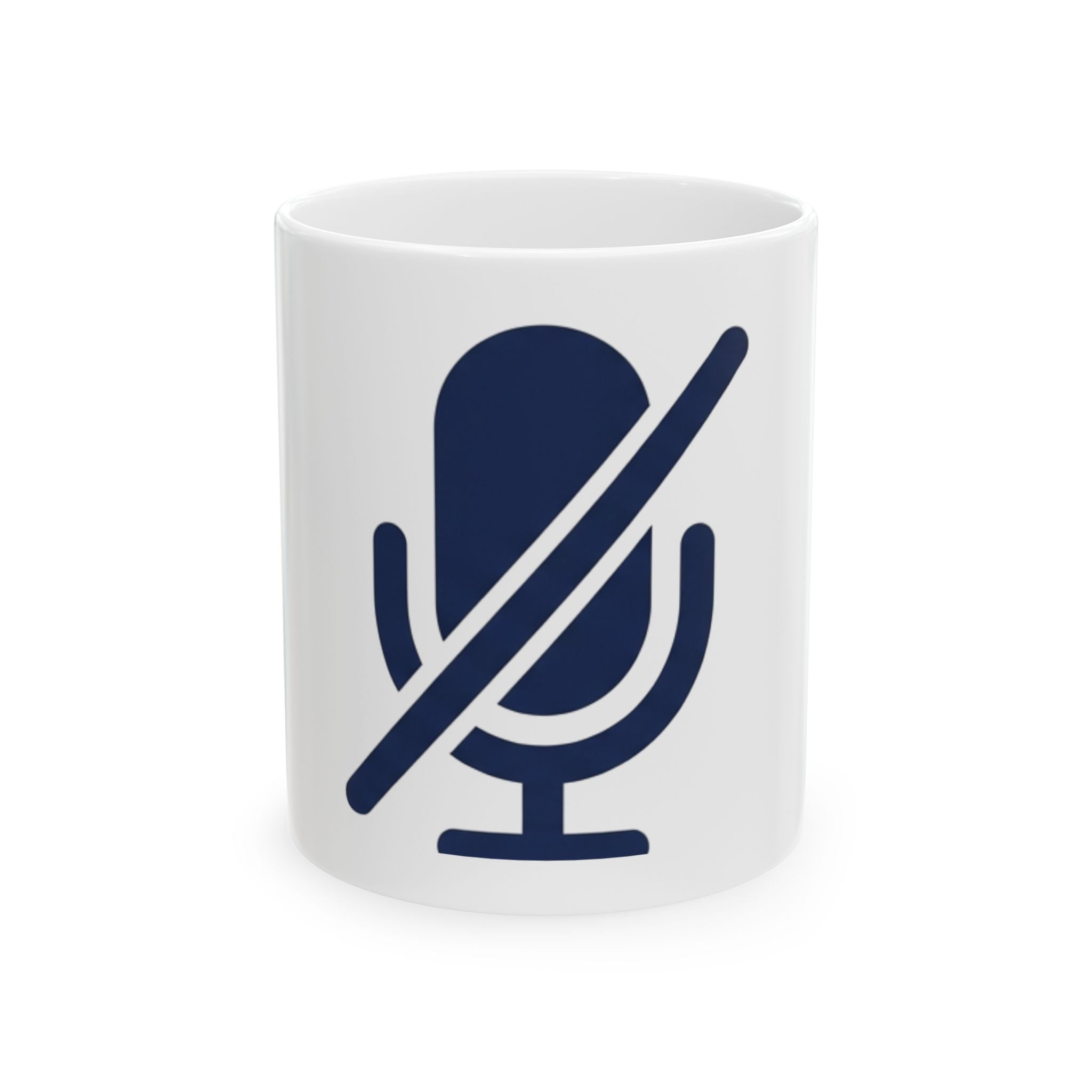 "I'm Sorry I Was On Mute" White Ceramic Mug — Graphic