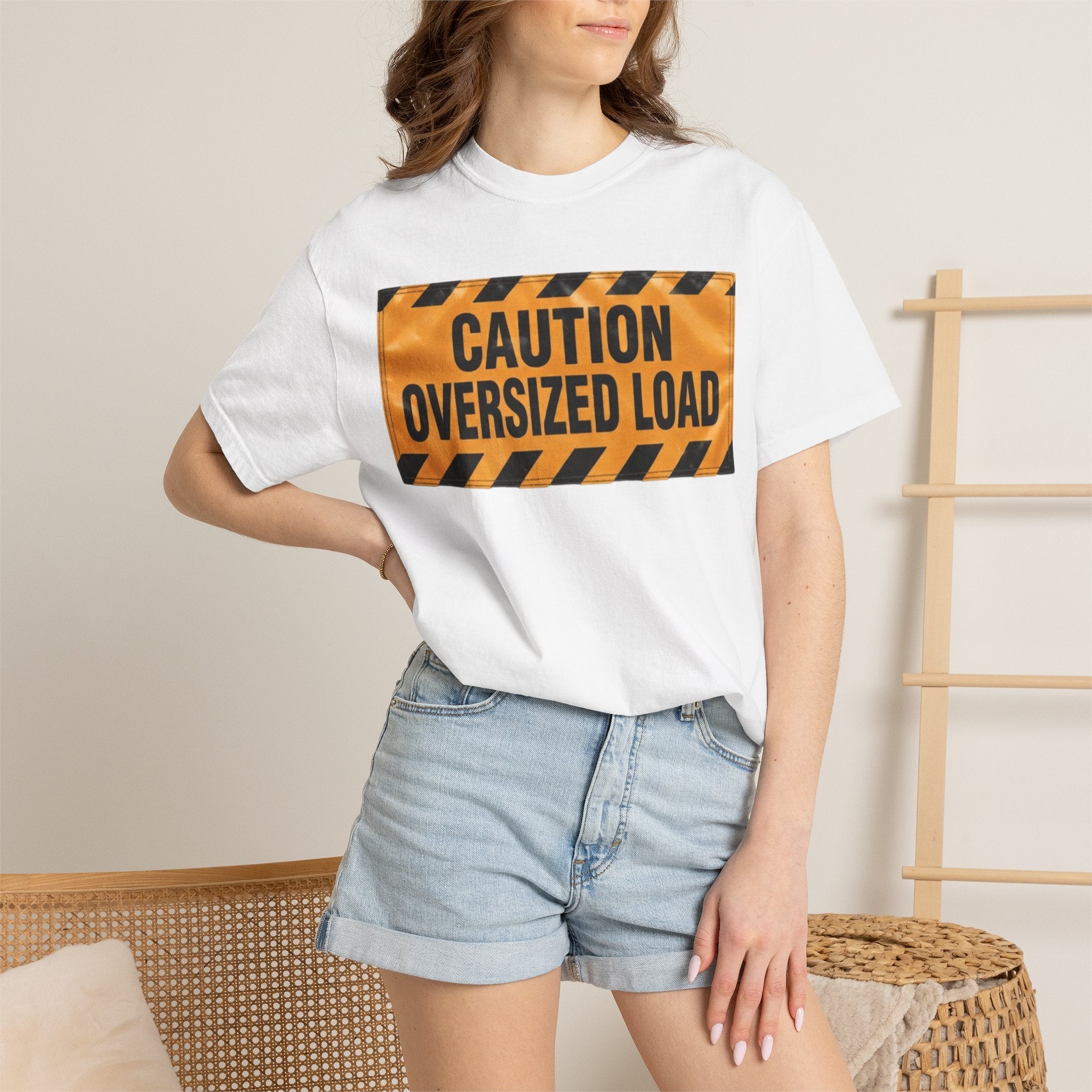"Caution Oversized Load" Unisex Garment-Dyed Tee