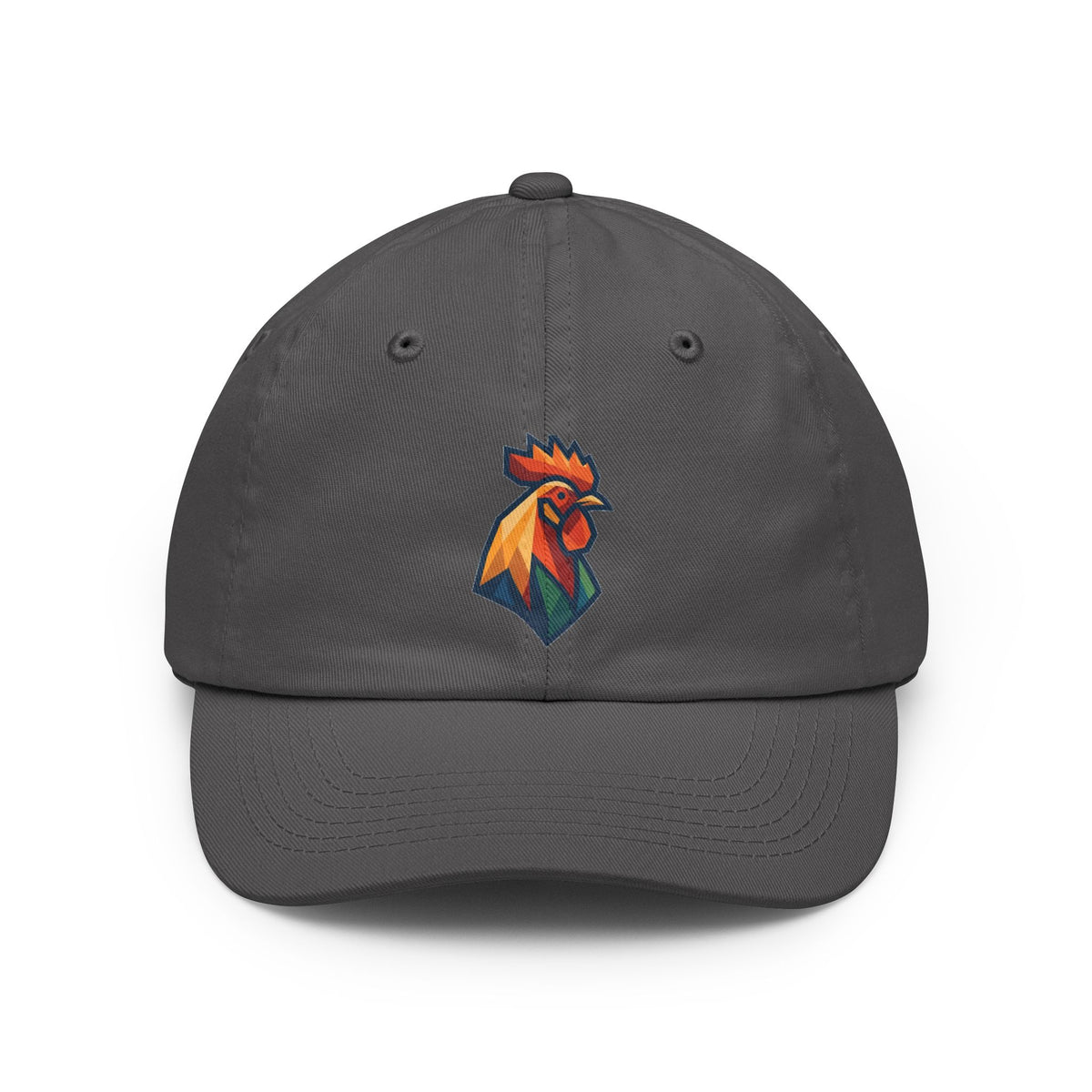 Color: Charcoal | Barnyard Rooster Dad Hat — Graphic
