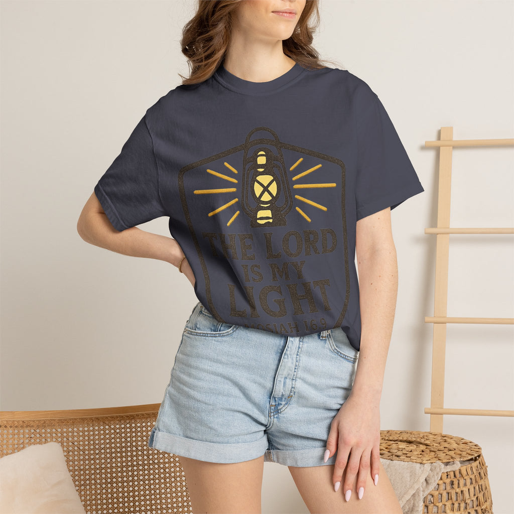 "The Lord is My Light" Unisex Garment-Dyed T-shirt