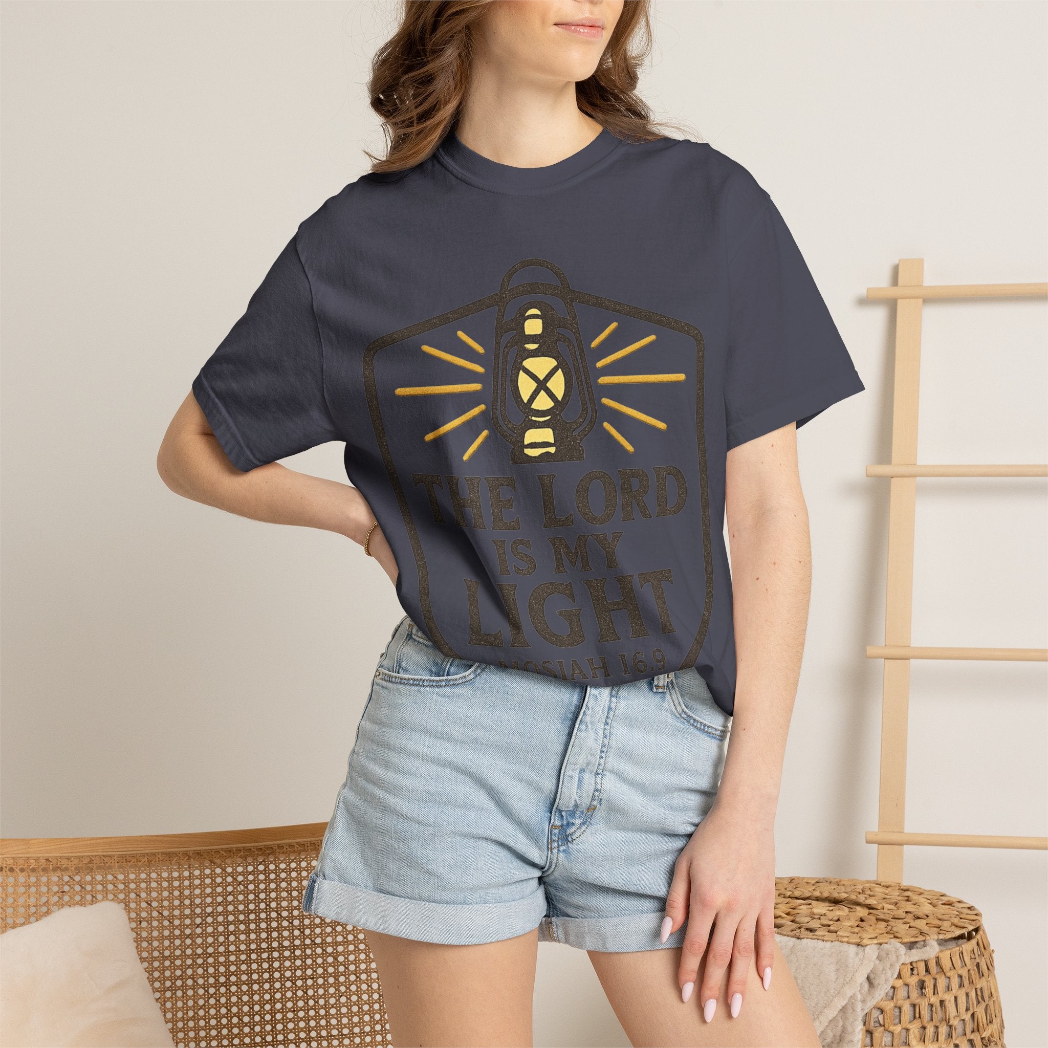 "The Lord is My Light" Unisex Garment-Dyed T-shirt