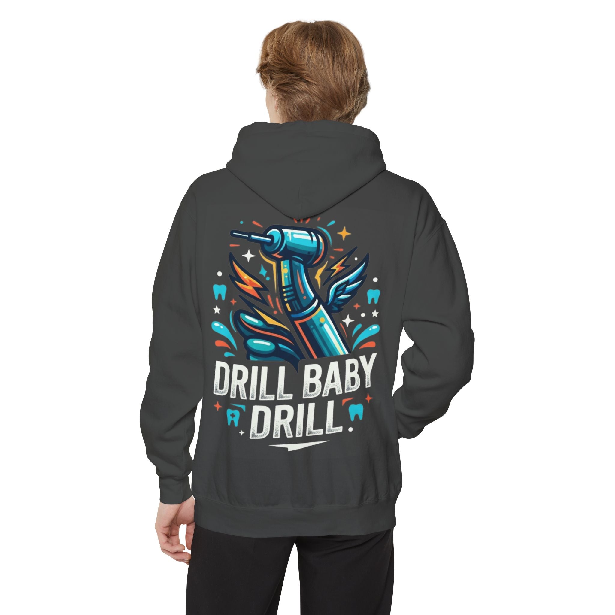 "Drill Baby Drill" Garment-Dyed Hoodie