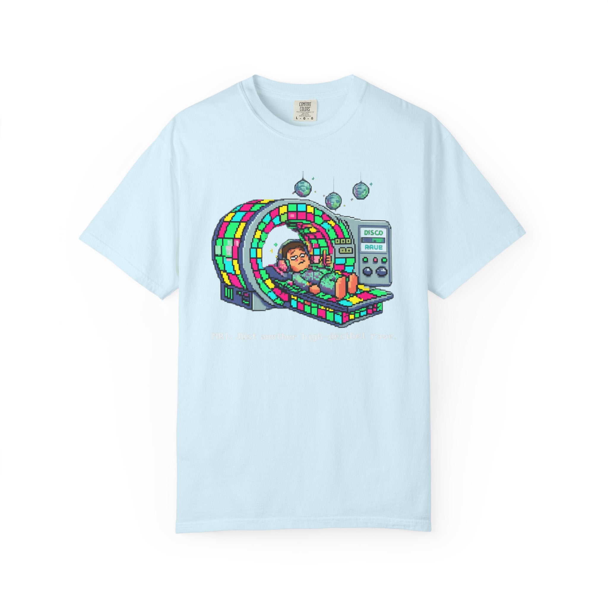 "MRI High Decibel Rave" Unisex Garment-Dyed T-shirt