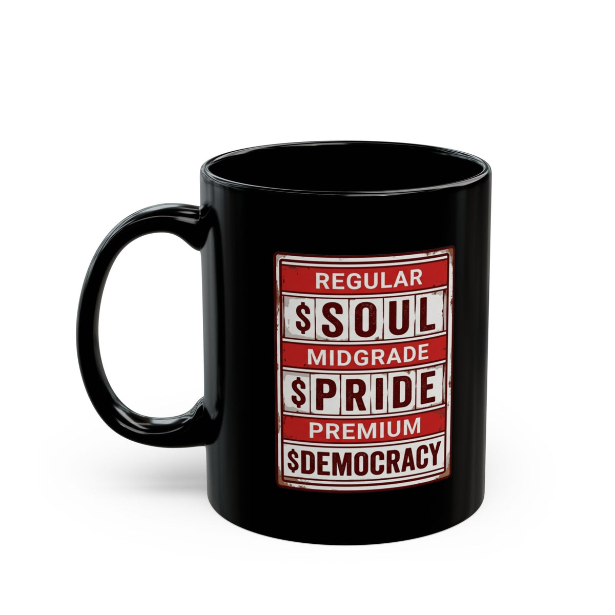 "Fueled By Putin" Black Ceramic Mug — Graphic