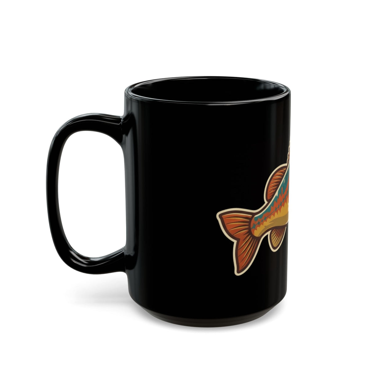"I'm A Catch" Black Ceramic Mug — Graphic