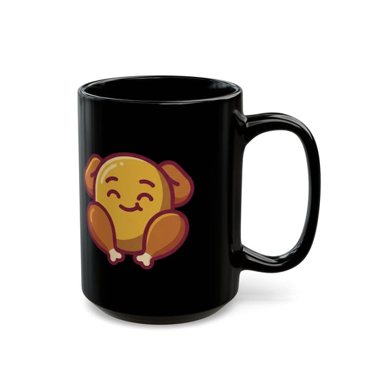 "This Turikey Or Your Opinion" Black Ceramic Mug — Graphic