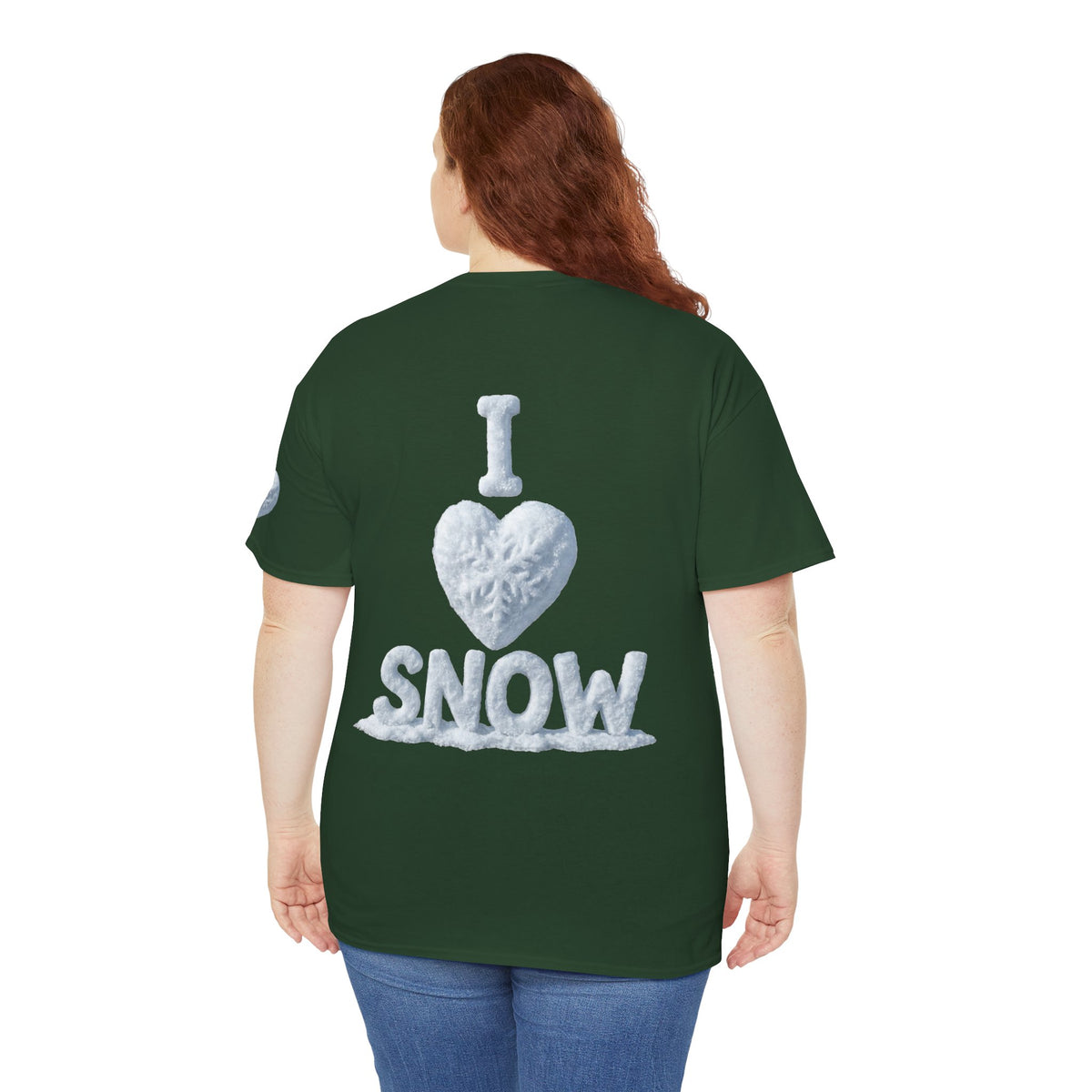 Color: Forest Green | I Love Snow Premium Graphic Tee