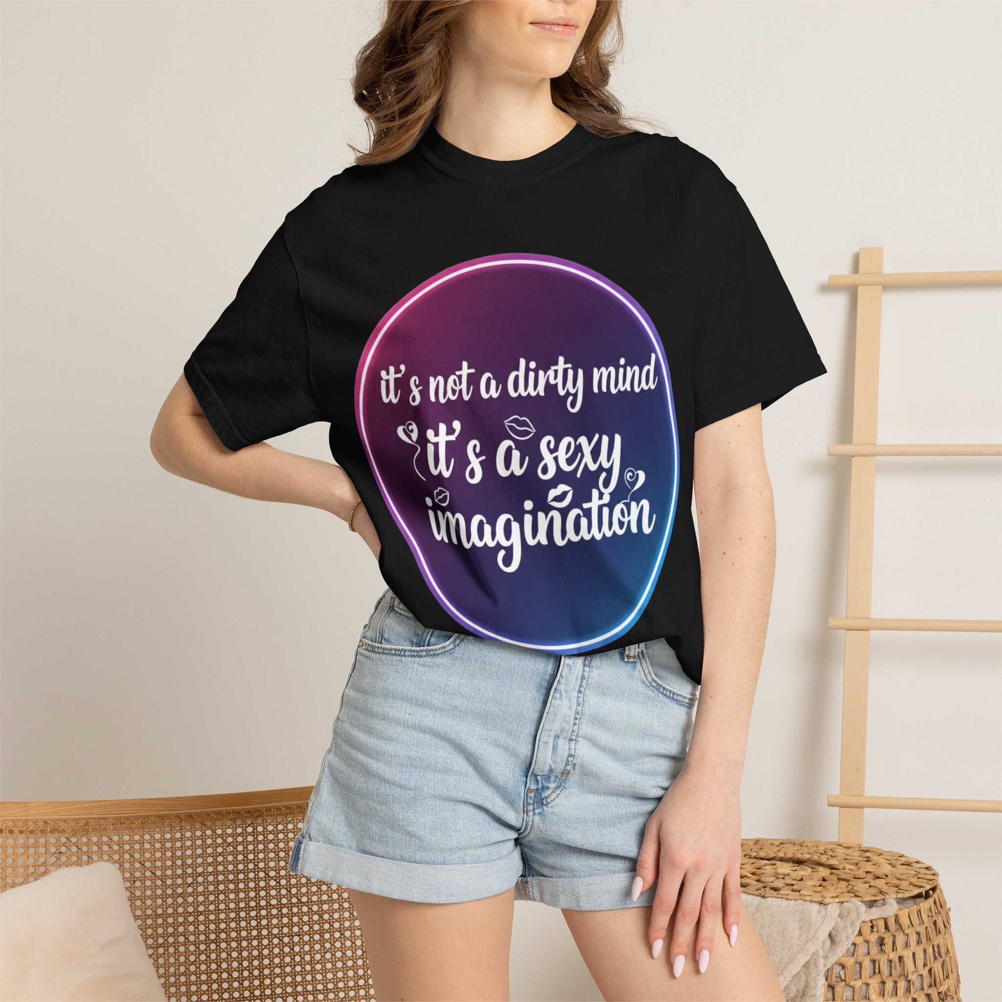 "It's Not a Dirty Mind, it's a sexy imagination" Unisex Garment-Dyed T-shirt