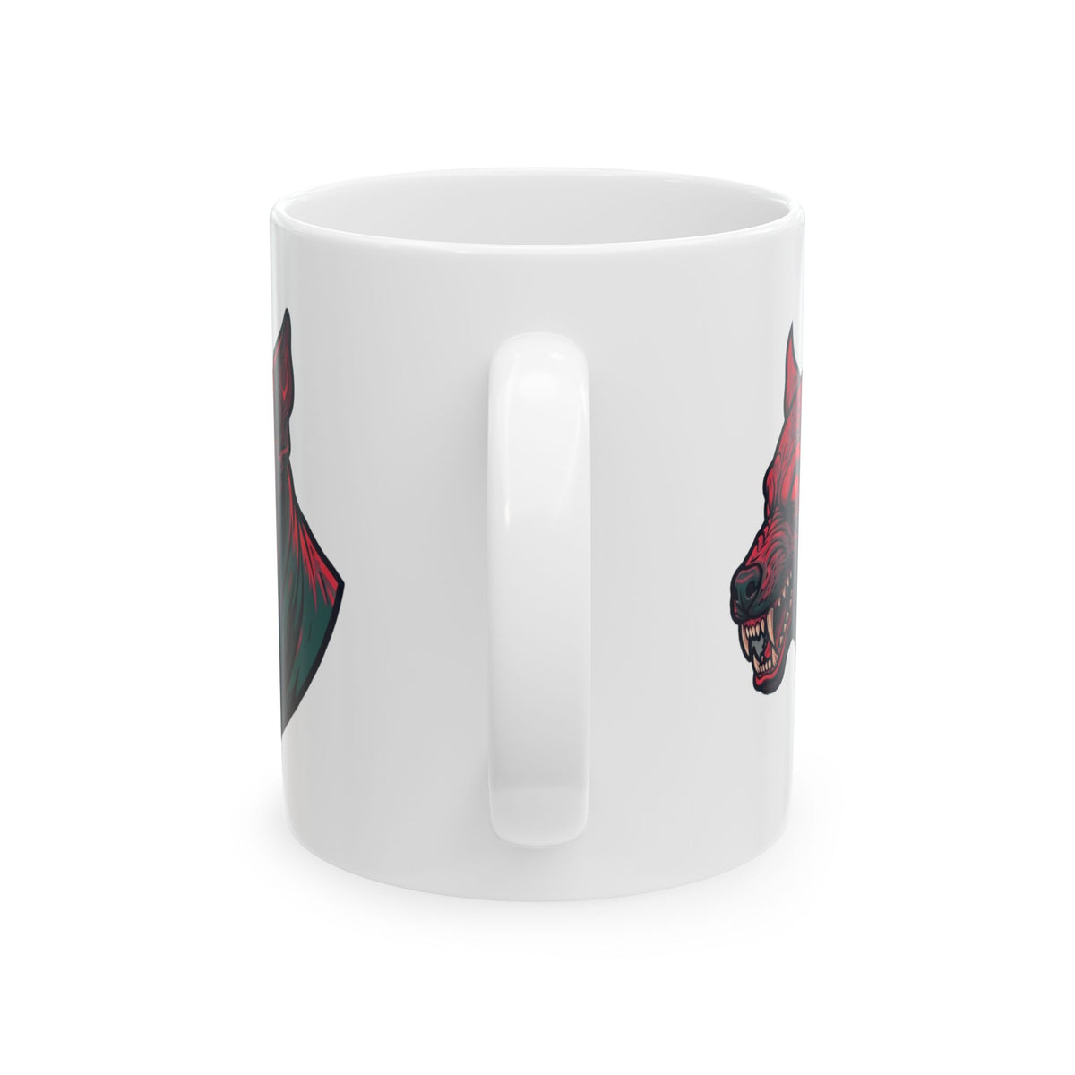 "Chupacabra (Puerto Rico-Latin America)" White Ceramic Mug — Graphic