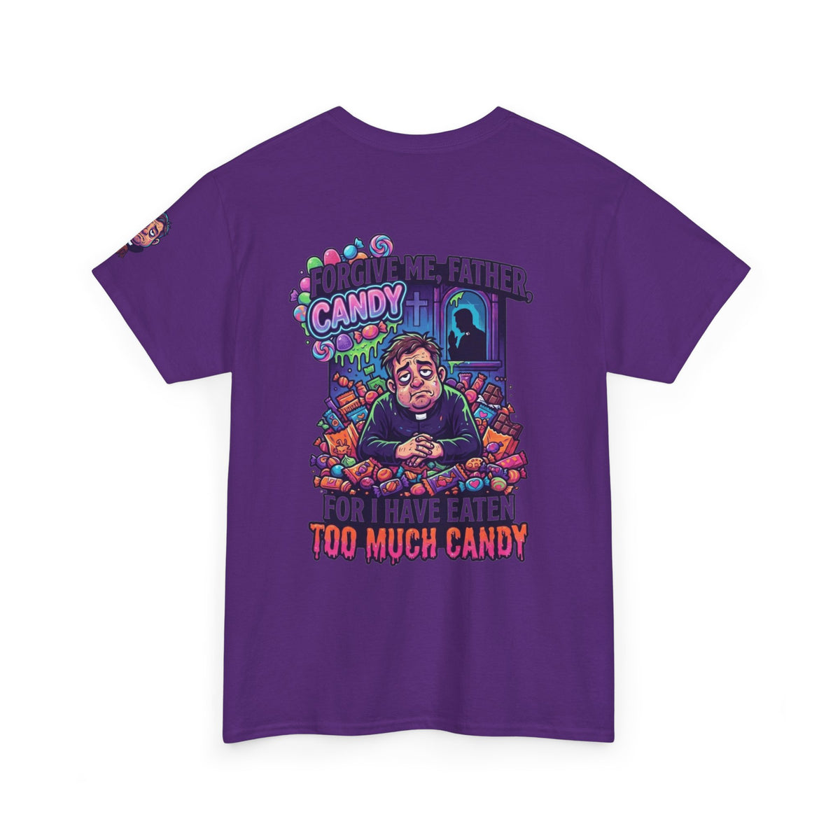 "Forgive Me Father Too Much Candy" Premium Graphic Tee