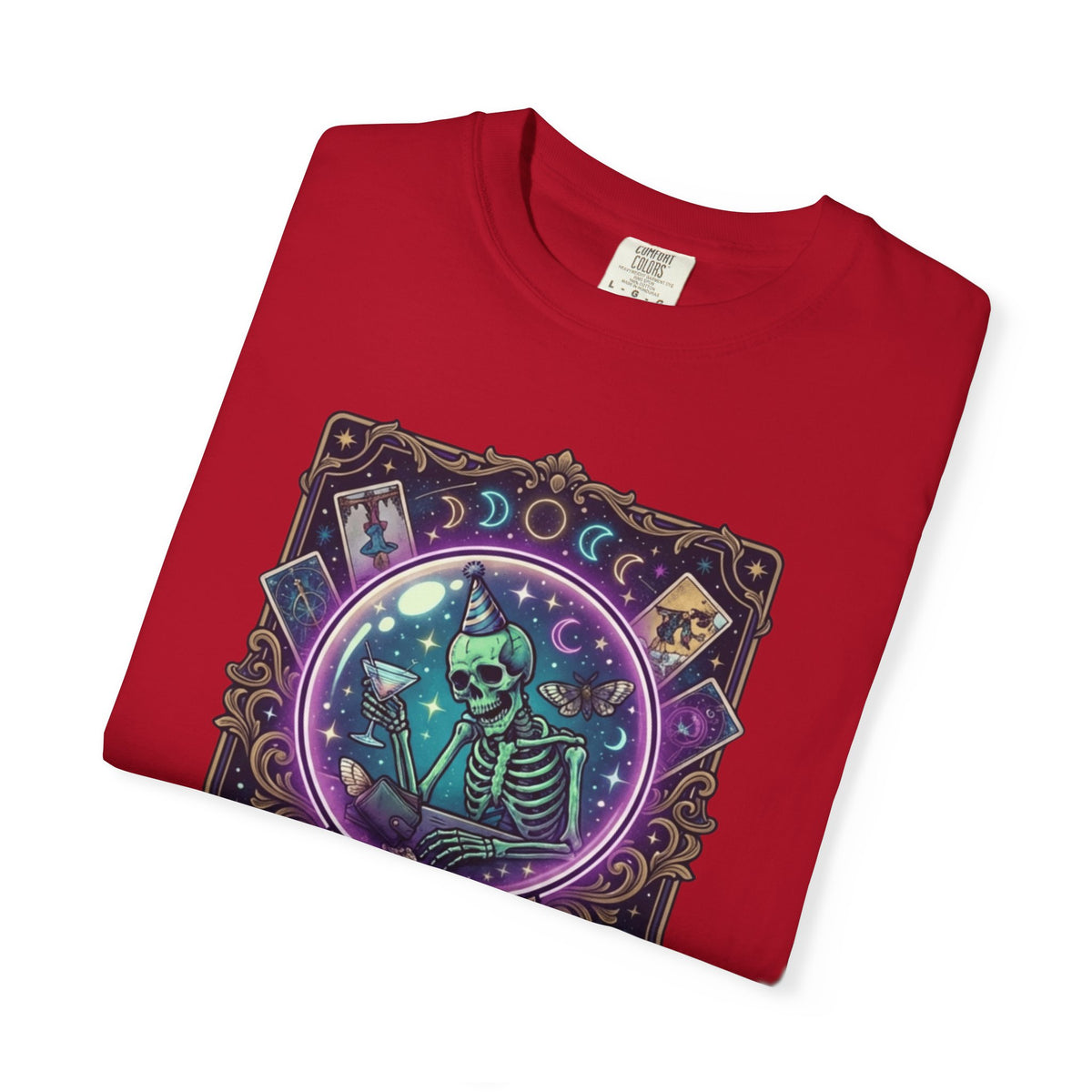 "I Foresee A Terrible Morning After" Unisex Garment-Dyed Tee