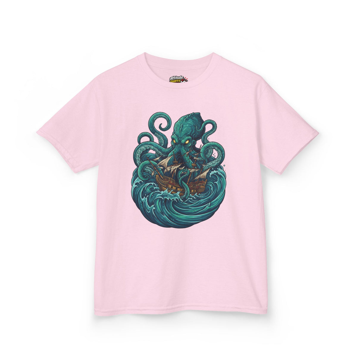 Color: Light Pink | The Kraken (Norse-Global Maritime) Kids Tee