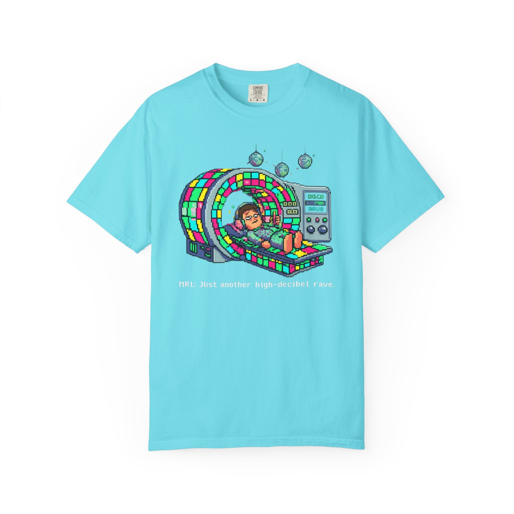 "MRI High Decibel Rave" Unisex Garment-Dyed T-shirt