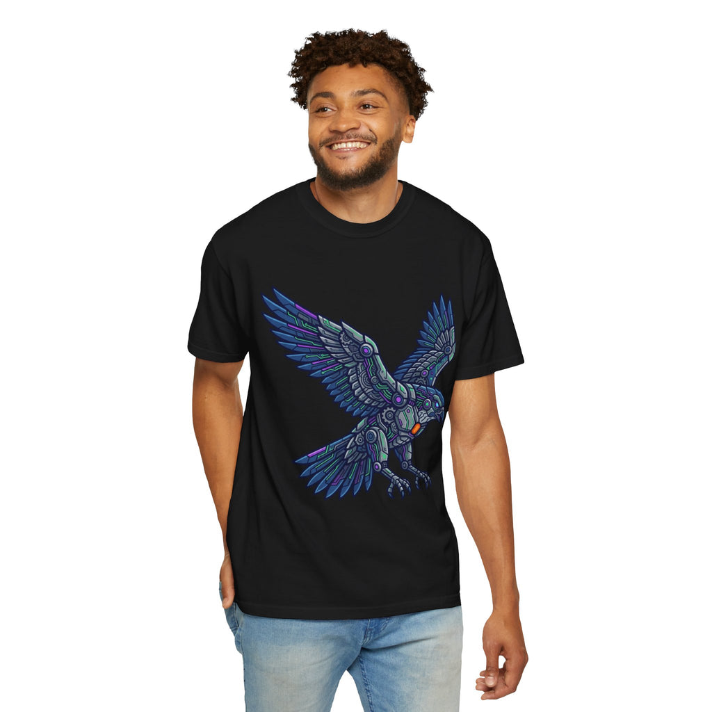 "Cyber Eagle" Unisex Garment-Dyed Tee