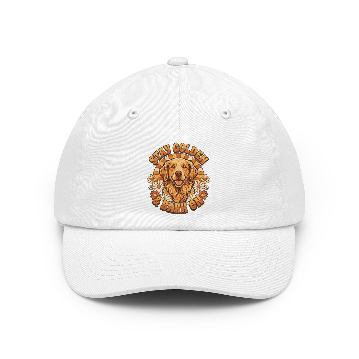 Color: White | Stay Golden & Bark On Dad Hat