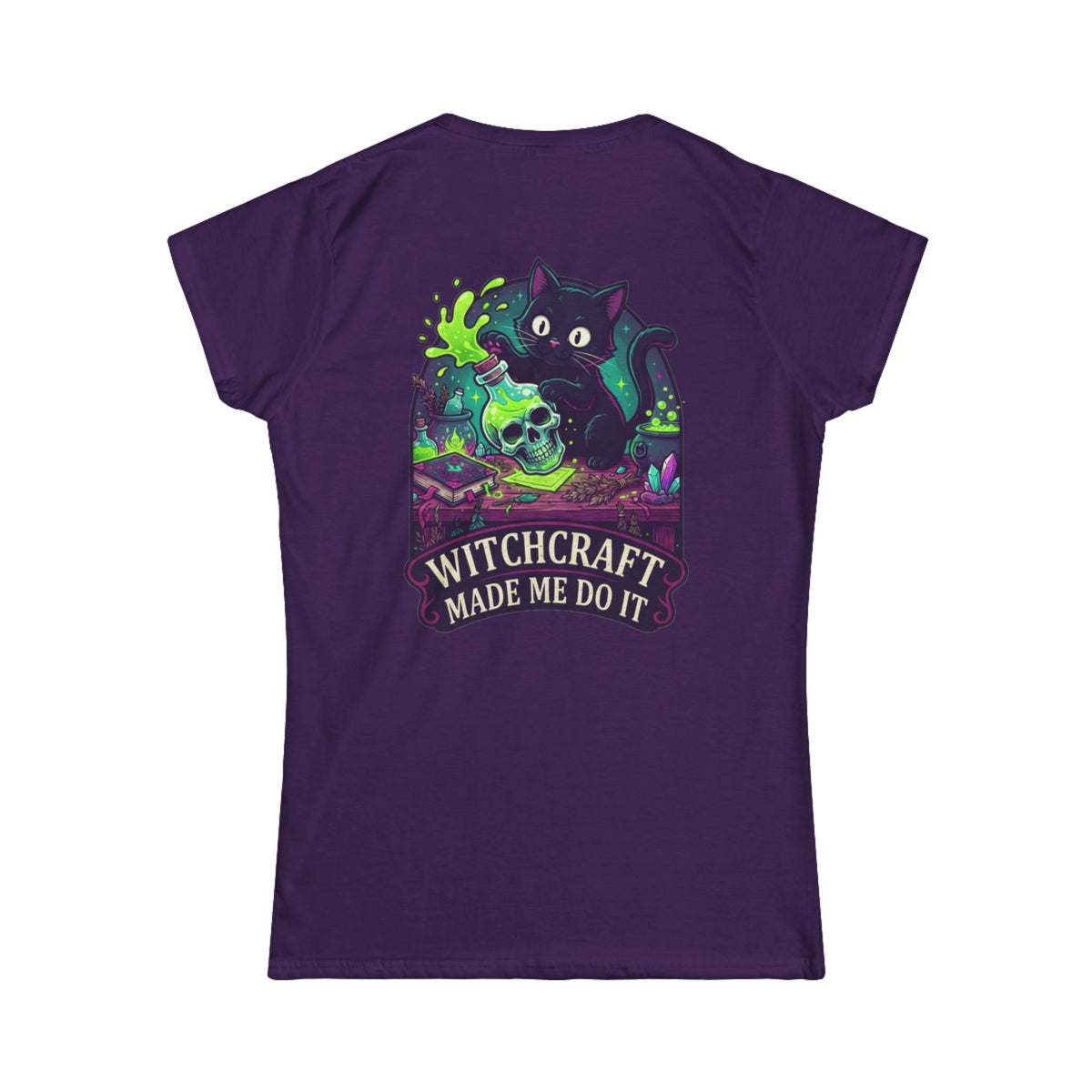 Color: Purple | Witchcraft Made Me Do It Women's Tee