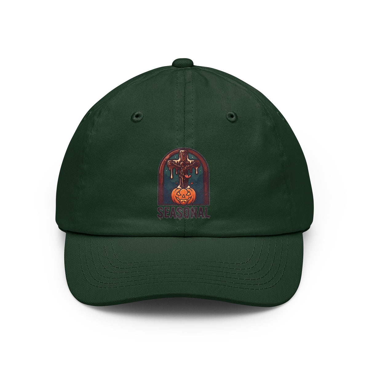 Color: Forest Green | Seasonal Transubstantiation Dad Hat — Graphic