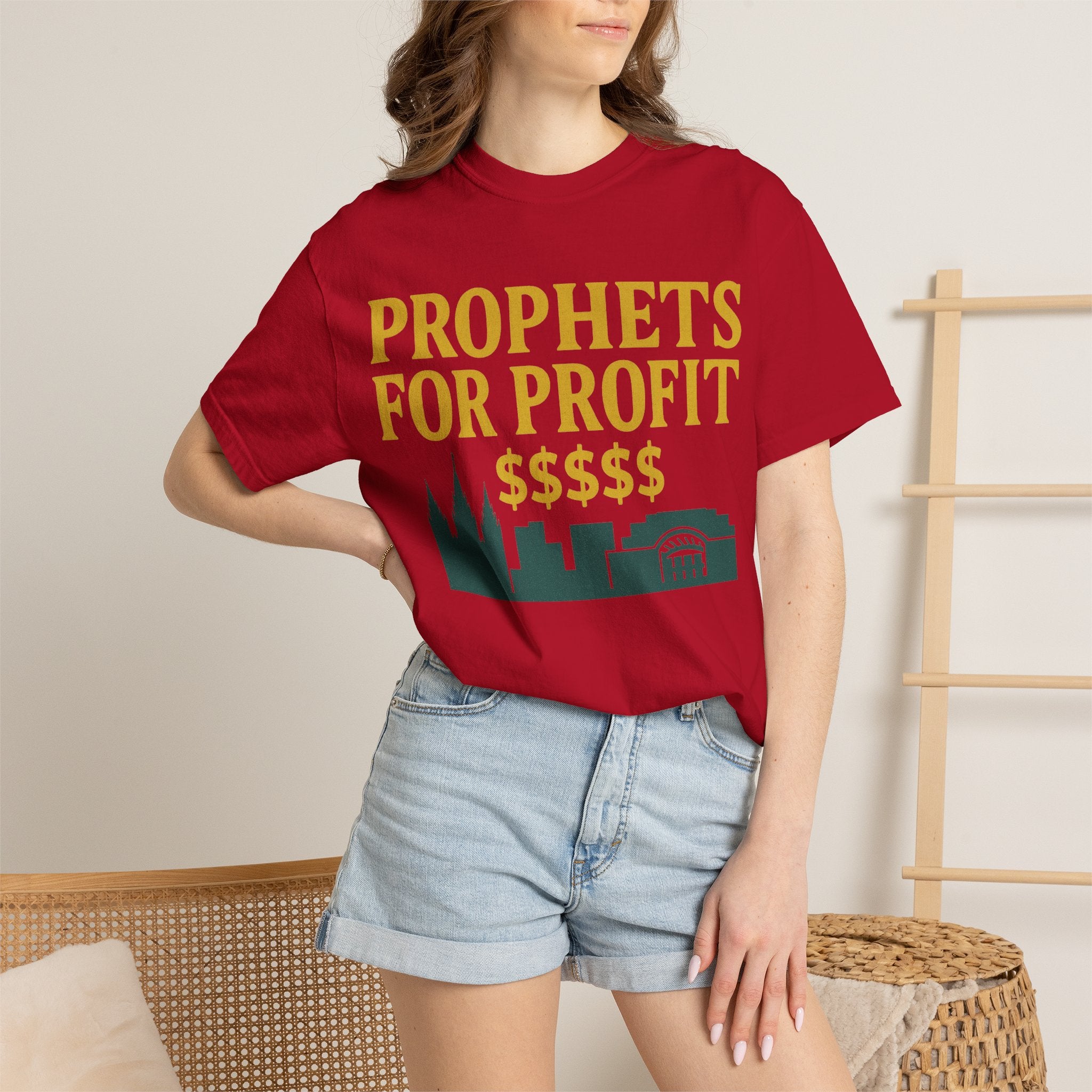 "Prophets for Profit" Unisex Garment-Dyed T-shirt