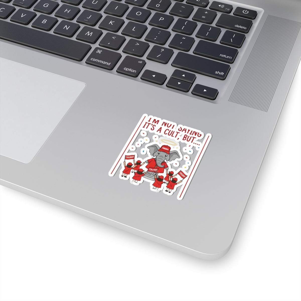 Red Hat Intervention Shirt | Kiss-Cut Sticker — AttitudeShirts