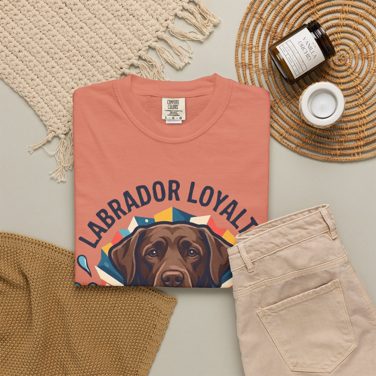 Labrador Loyalty Swim Fetch Unisex Garment-Dyed Tee