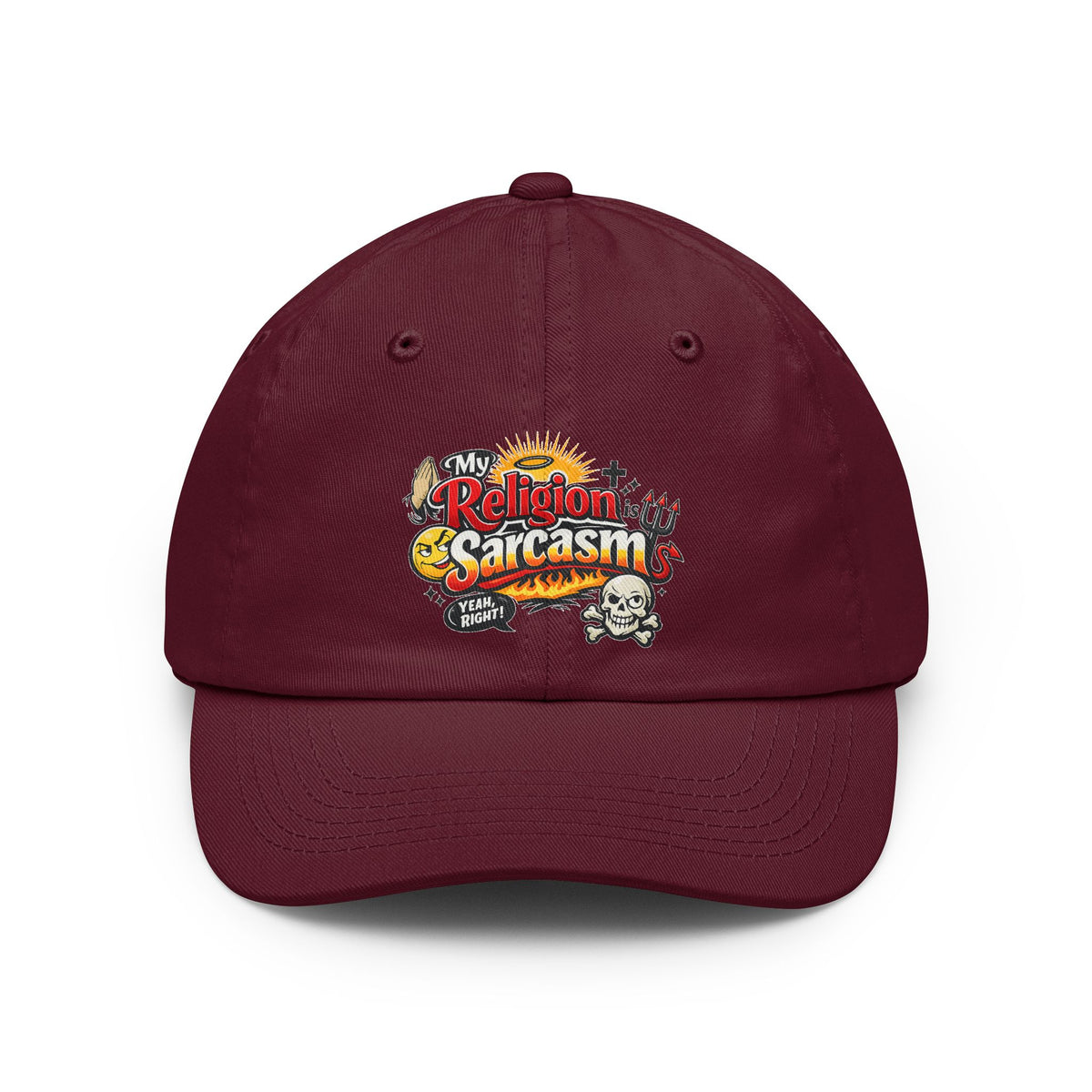 Color: Maroon | Religion Sarcasm Dad Hat