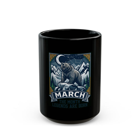 "March Legend" Black Ceramic Mug
