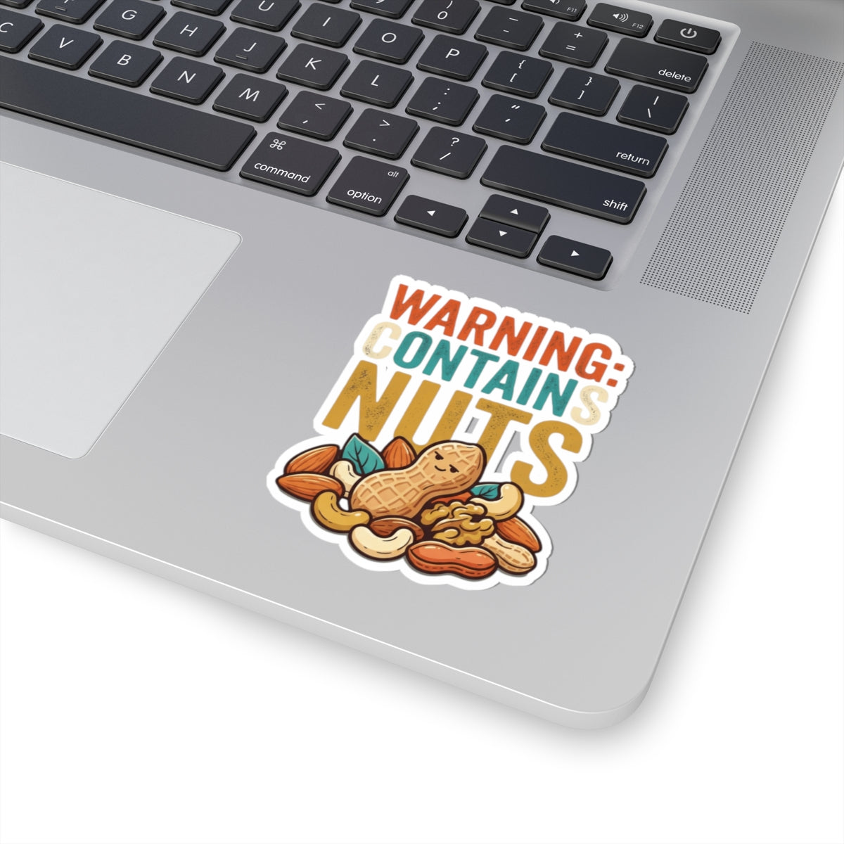 "Warning Contains Nuts" Sticker — Main