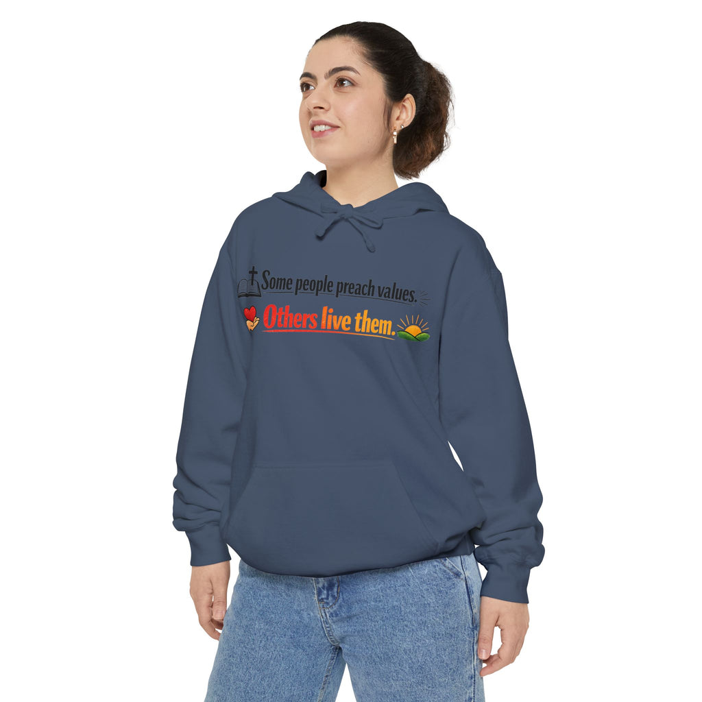 Actually Live It | Garment-Dyed Hoodie — AttitudeShirts