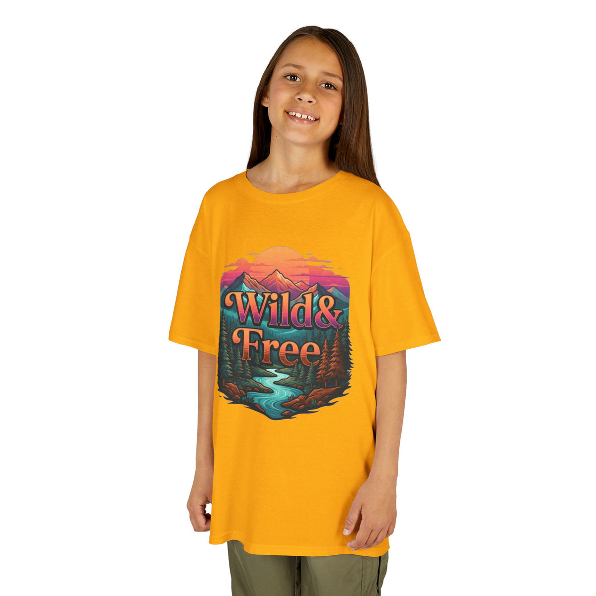 Color: Gold | Wild & Free Kids Tee