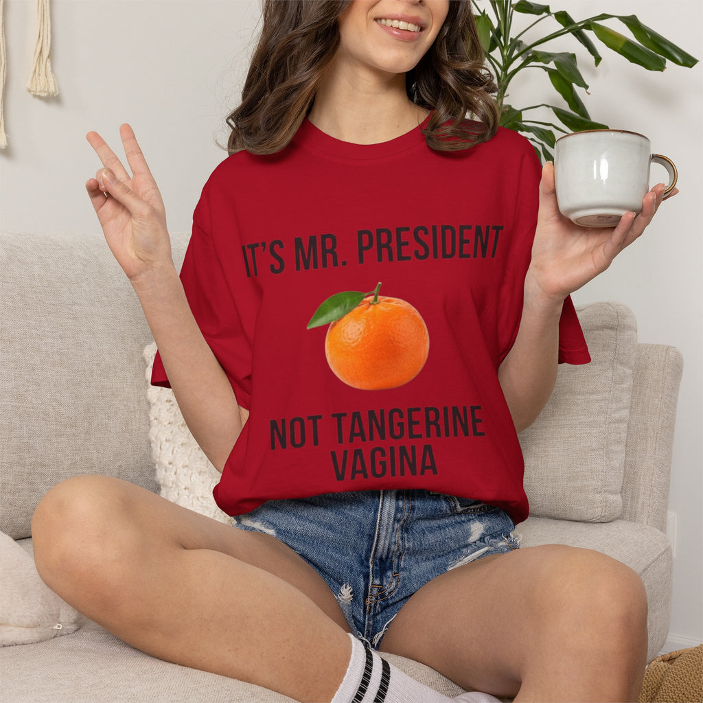 "Tangerine Vagina" Unisex Garment-Dyed Tee
