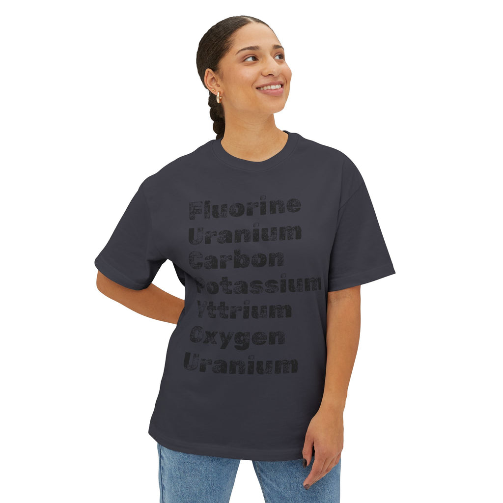 The "Periodic Salt" Tee | Fluorine Uranium Carbon Potassium Yttrium Oxygen