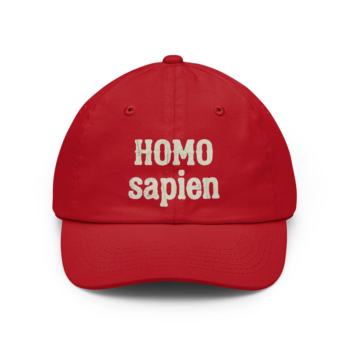 Color: Red | Are You Calling Me a Homo-Sapien Dad Hat — -C