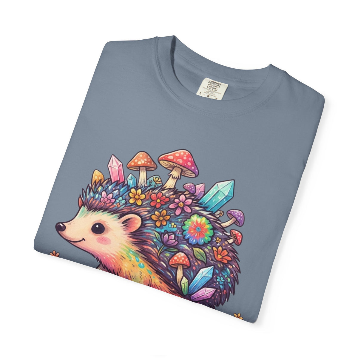 Hippy Hedgehog Unisex Garment-Dyed Tee