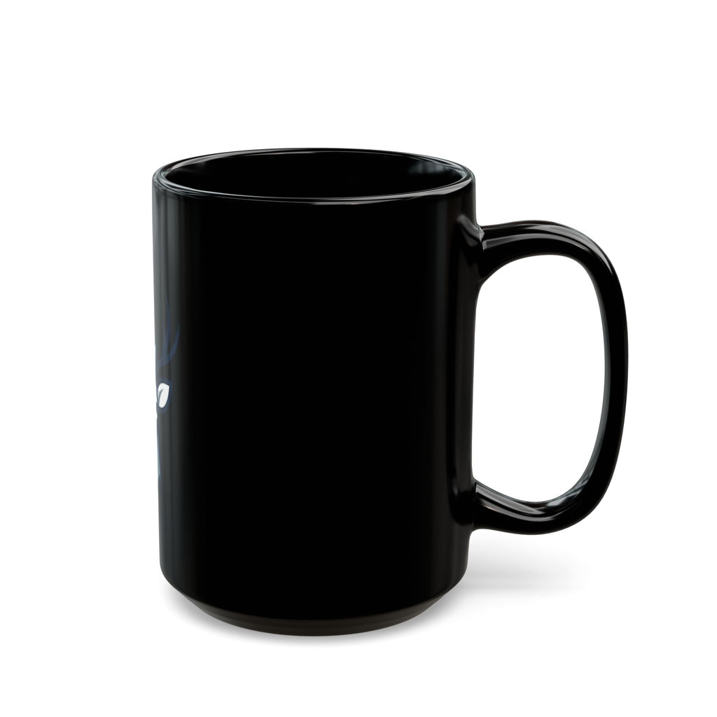 "February Legend" Black Ceramic Mug — Graphic
