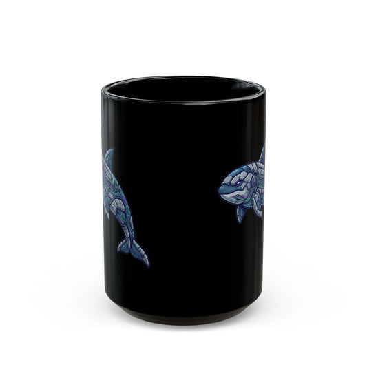 "Killer Whale" Black Ceramic Mug