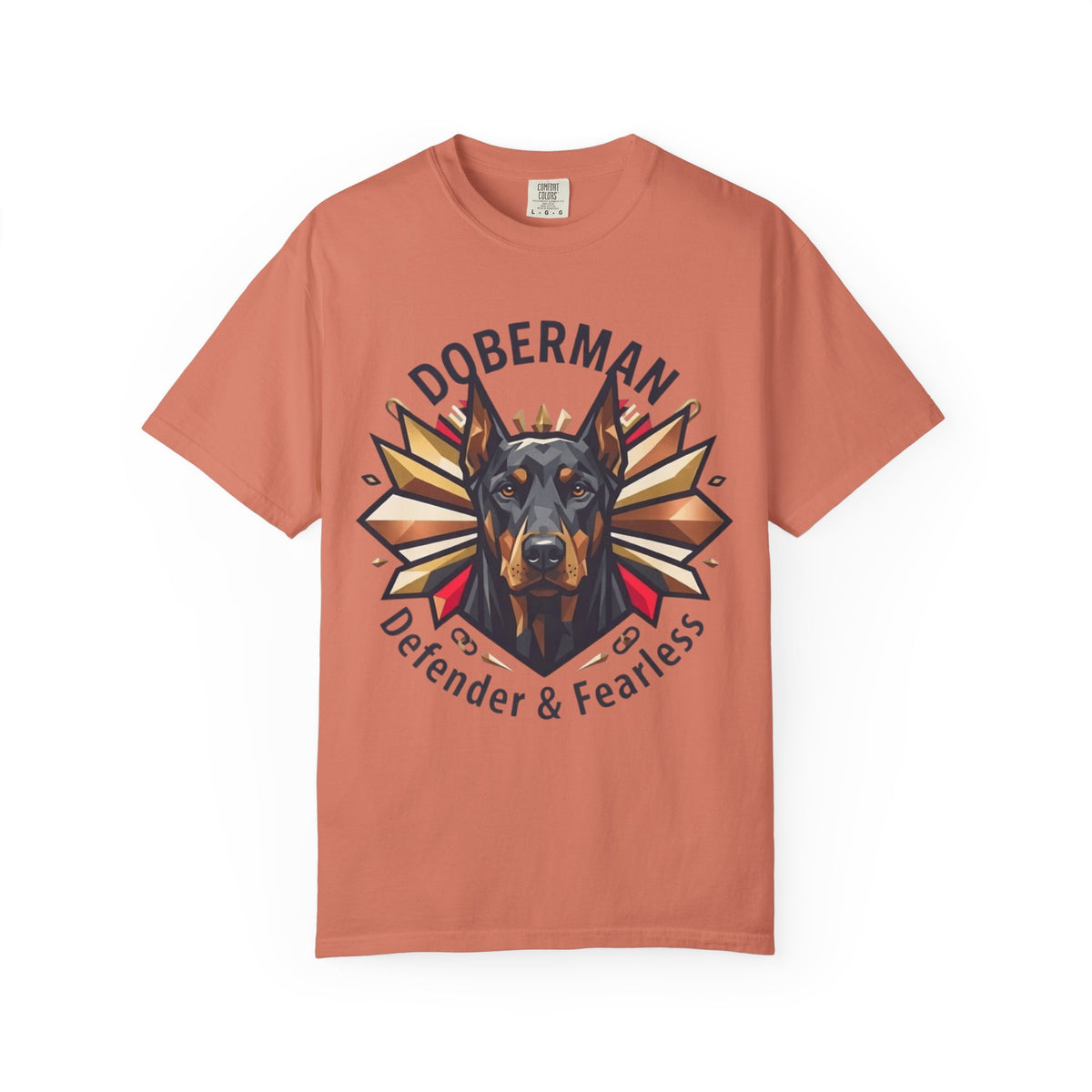 "Doberman Defender" Unisex Garment-Dyed Tee