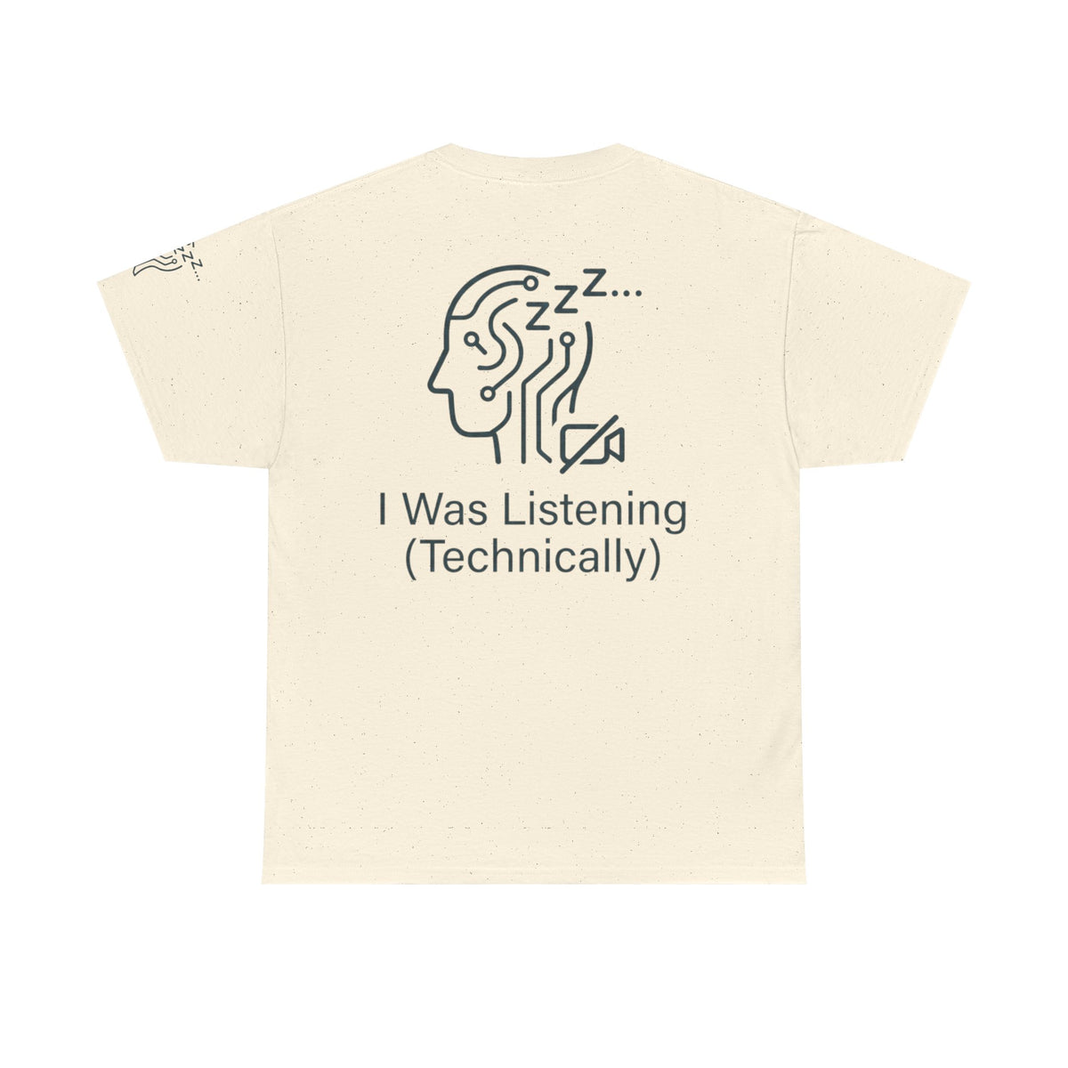 Color: Natural | I Was Listening Premium Graphic Tee