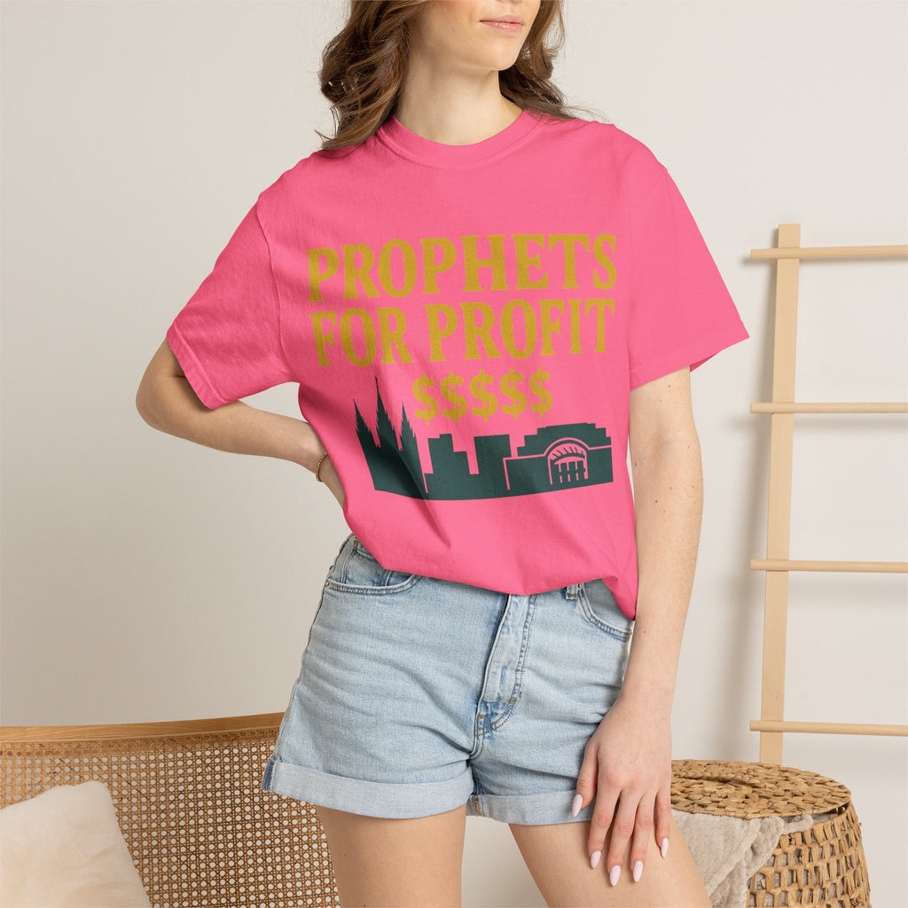 "Prophets for Profit" Unisex Garment-Dyed T-shirt
