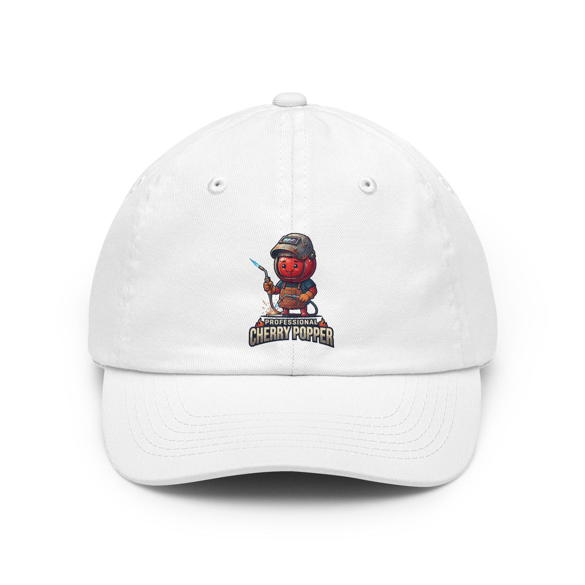 Color: White | Professional Cherry Popper Dad Hat